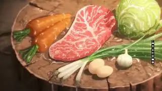 ASMR ANIME COOKING SOUND EFFECT - PORK FRIED RICE