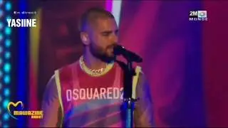 MALUMA- SIN CONTRATO(LIVE MAWAZINE FESTIVAL MOROCCO 2019)BEST LIVE PERFORMANCE GREAT VOCALS 😍