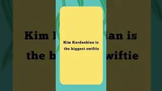 Kim Kardashian is the biggest swiftie of all time!! #taylorswift #kimkardashian #shorts #trending