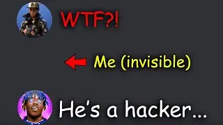 I went undercover on discord... They thought I was HACKIN (invisible prank)
