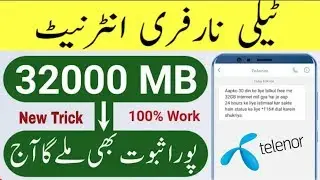 How to get free Internet on Telenor sim in 2019 | 100% Work