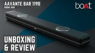 boAt AAVANTE Bar 1190 90W 2.2 Channel Bluetooth Soundbar Unboxing & Review