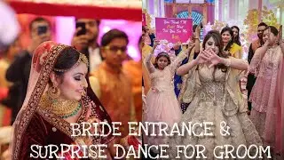 COOLEST BRIDAL ENTRY//SURPRISE DANCE FOR GROOM//WEDDING DANCE//MAKHNA/PALKI MEI HOKE SAWAAR CHALI RE