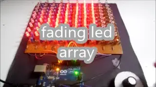controlling 10*10 led rainshower array using arduino.