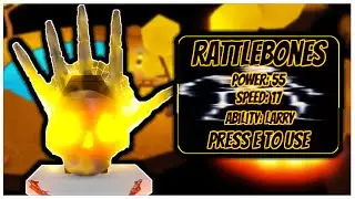 Slap Battles HOW TO GET RATTLEBONES GLOVE + Candy King Badge in Slap Battles Halloween