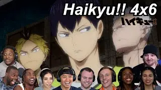 Haikyu!! 4x6 Reactions | Great Anime Reactors!!! | 【ハイキュー!!】【海外の反応】
