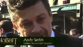 Энди Серкис  интервью на примьере хоббита Голлум Властелин Колец Andy Serkis