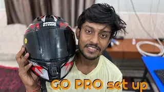 Go pro holder set up