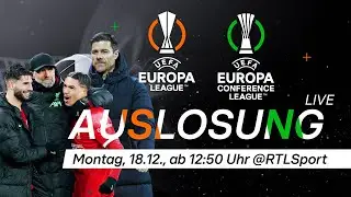 LIVE 🔴 Auslosung der KO-Phase der UEFA Europa League & UEFA Europa Conference League | RTL Sport