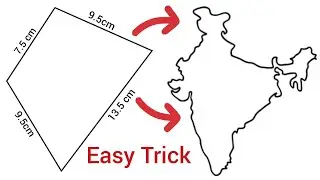 India Map easy trick | How to draw India map easily step by step | India map easy idea