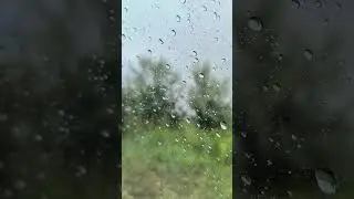 Дождь.Капли дождя на стекле 