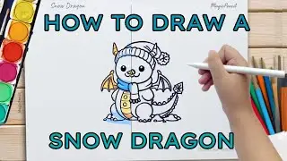 How to Draw a Snow Dragon