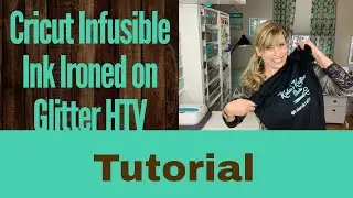Iron On Cricut Infusible Ink onto Glitter HTV