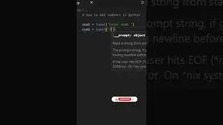 Add numbers in python in few steps || 