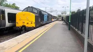 Class 37 ROG passes Hemel with mega thrash and a funny, elephant, amazing 5 tone!!!