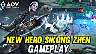 AOV : NEW HERO SIKONG ZHEN GAMEPLAY - ARENA OF VALOR LIÊNQUÂNMOBILE ROV