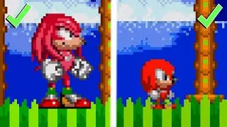 Chibi Knuckles VS All Bosses [Sonic 2 mods Gameplay]