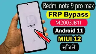 Redmi Note 9 pro/pro max FRP BYPASS MIUI 12 without Pc | 2021 new method