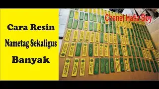 resin nametag sekaligus banyak