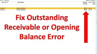 Fix Outstanding Payable Or Ledger Difference Error In Tally Prime - Solve  Payable Or Ledger Error