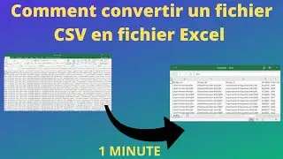 comment convertir un fichier au format csv en excel
