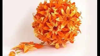 Daisy flower origami. 