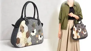 Making a patchwork applique quilt bag/ Zippering a bag/