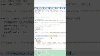 #shorts || How to Calculate Min and Max in GEE #ursgisg #shorts #gee #googleearthengine