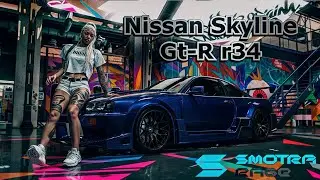Drift - Nissan Skyline GT - R r34 SMOTRA RAGE "Tokyo Drift (Remix)"