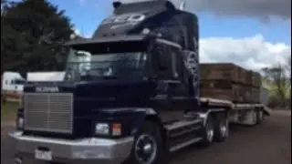 Fully loaded in the scania142 JZSCANIA