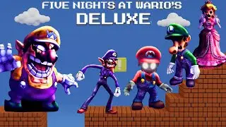 Five Night's At Wario's DELUXE , Mario and co hit fnaf first play  !!!!!!!!!!!