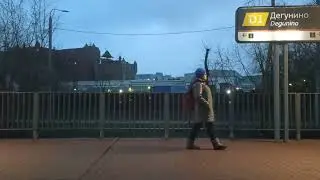 D1 МЦД-1 Москва вид из окна перегон Окружная - Бескудниково | Вид из окна поезда на Москву