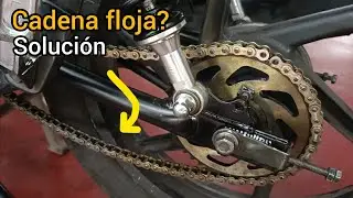 Como tensar una cadena de moto