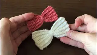 Very Easy Bow Tie Making - Three Dimensional Bow Tie - Booties For Decorating Vest Dresses