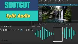 How To Split Or Cut Audio In Shotcut | Shotcut Video Editor Tutorial #9