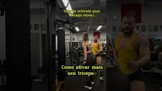 TÉCNICA PARA ATIVAR MAIS SEU TRÍCEPS #shorts