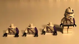 Another order from BX Customs! Custom printed LEGO purple 91st clone trooper torsos!