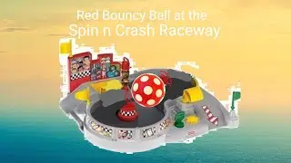 Red Bouncy ball at the Spin N Crash Raceway