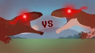 UEB #15 - Carcharodontosaurus VS Giganotosaurus (StickNodes Pro Animation)