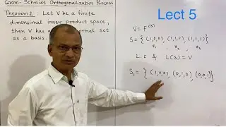 Inner Product Spaces: Gram-Schmidt  Orthogonalization Process. Lect. 5. #vectorspace