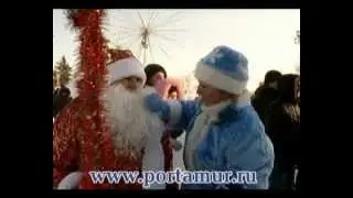 Снежный городок в Благовещенске. Открытие