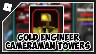 HOW TO GET GOLDEN ENGINEER CAMERAMAN in TITAN TOWER DEFENSE | How to get GOLDEN ENGINEER CAMERA GUY