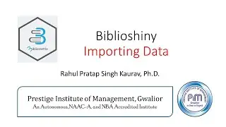 01 | Biblioshiny: Importing Data