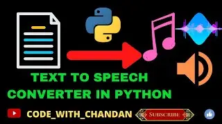 Text To Speech Using Python || speaker in python
