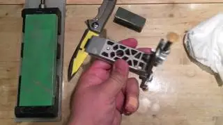 Modification of the Lansky clamp for sharpening on abrasives