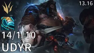 Udyr Jungle vs Lee Sin - KR Master | Patch 13.16