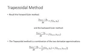 Numerical Analysis - Trapezoidal Method