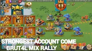 OlegTheBest FULL EMPEROR (DOM) STRONGEST ACC COME FOR MY RALLY TRAP..INSANE DAMAGE..Lords mobile