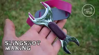 DIY Slingshot. Making a Slingshot from an old rusty 36/22 wrench