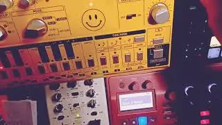 🔥 working in the studio 🔥 _ music hardware devices - #psy #dawless #downtempo
